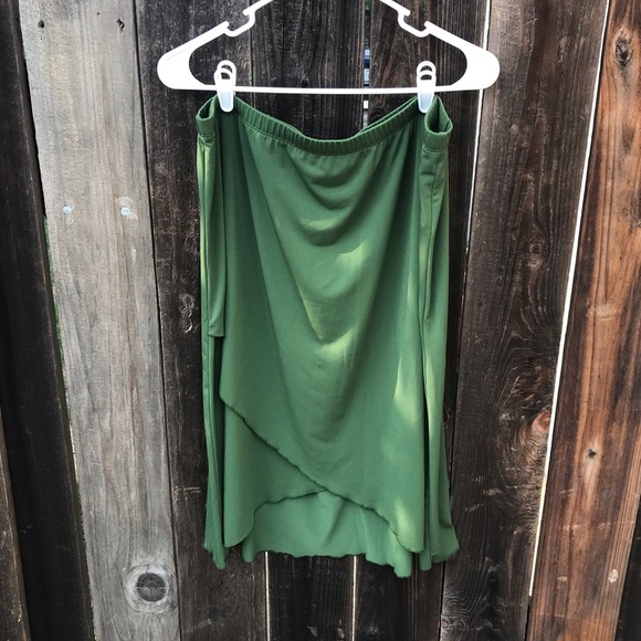 Merona Elastic Waist Green Skirt
